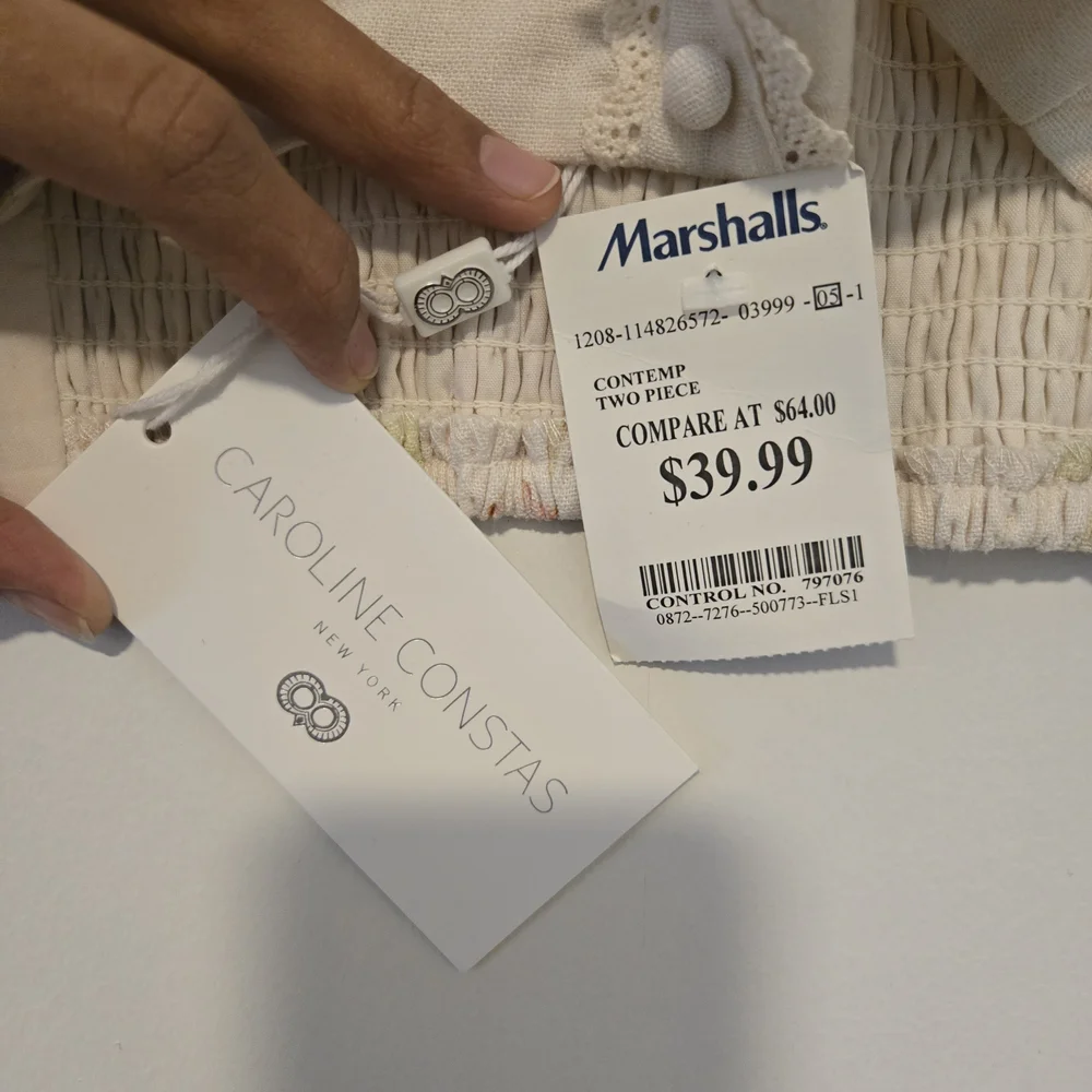 Caroline Constas Cream Two-Piece Set - Picture 6 of 6